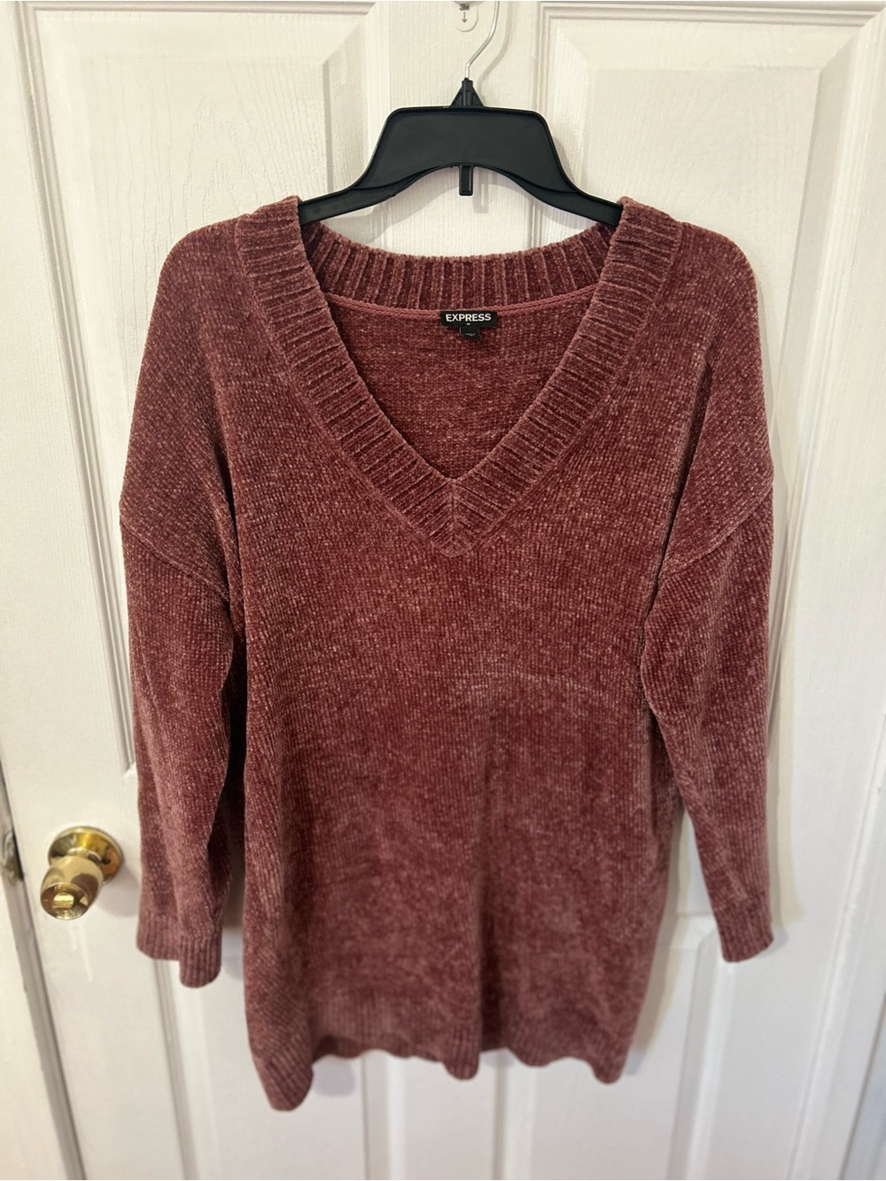 Long Maroon Express Sweater